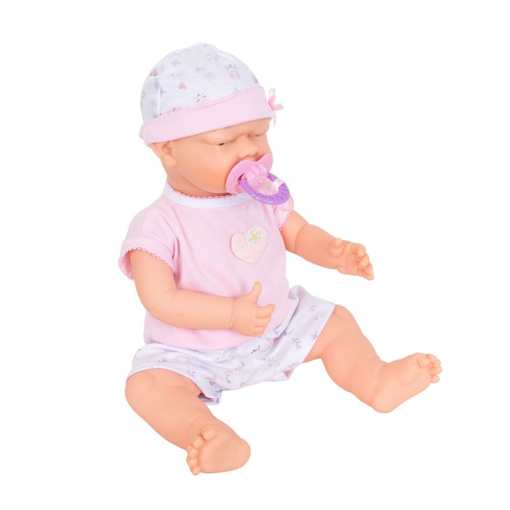 Papusa bebelus Maia cu degetelul in gurita