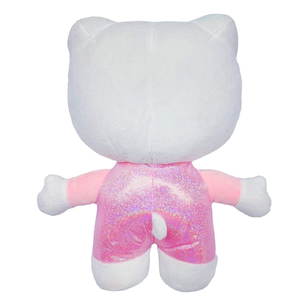Jucarie de plus, Hello Kitty in salopeta, Roz, 30 cm