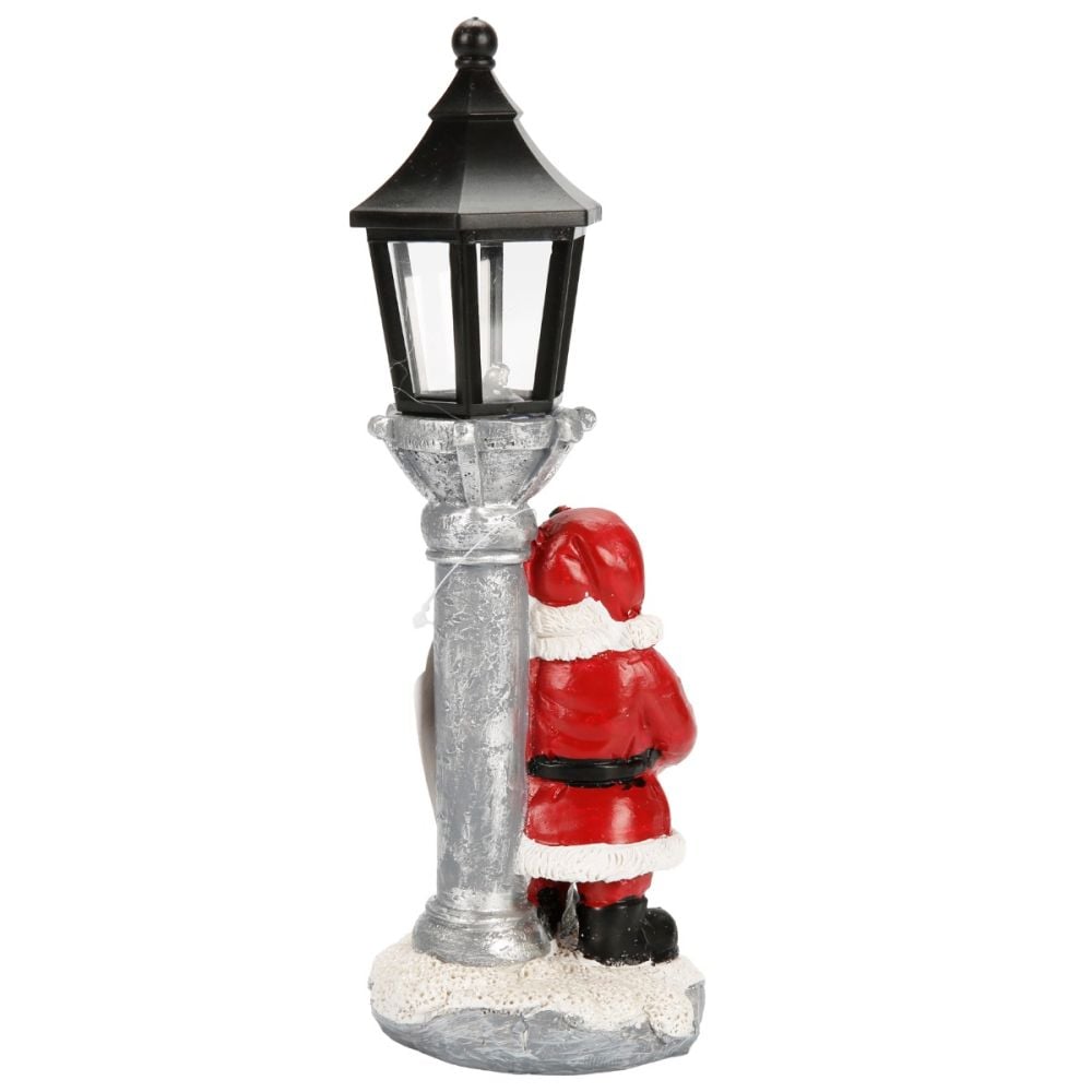Figurina decorativa, Alska, Mos Craciun cu felinar