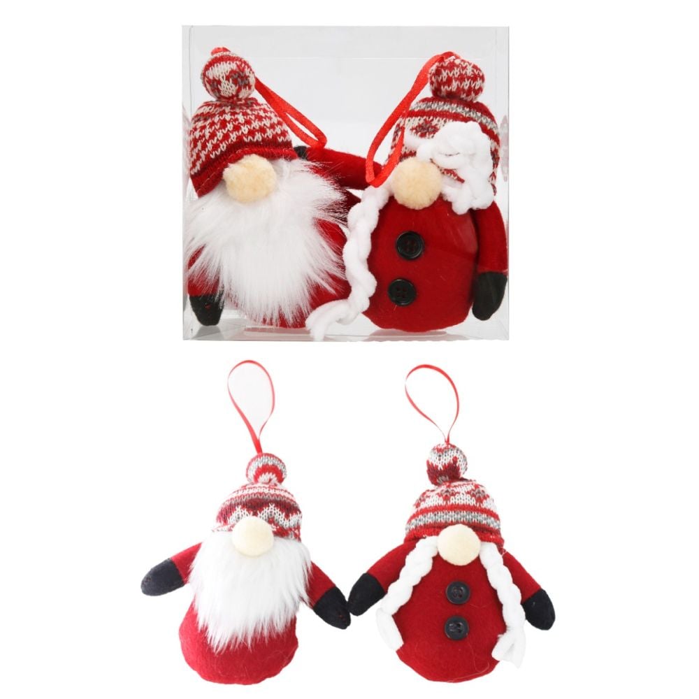 Set decoratiuni de Craciun, Alska, Pitici, 13 cm