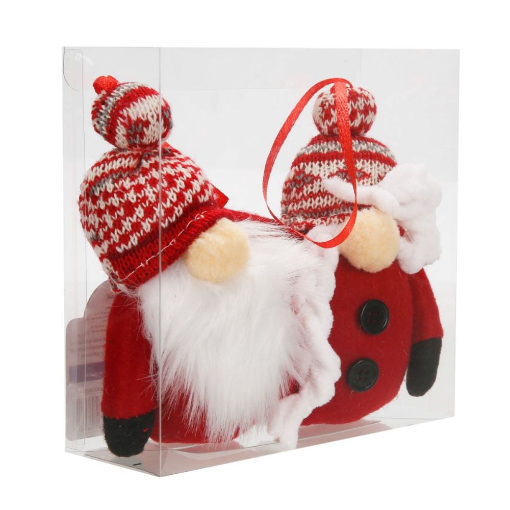 Set decoratiuni de Craciun, Alska, Pitici, 13 cm