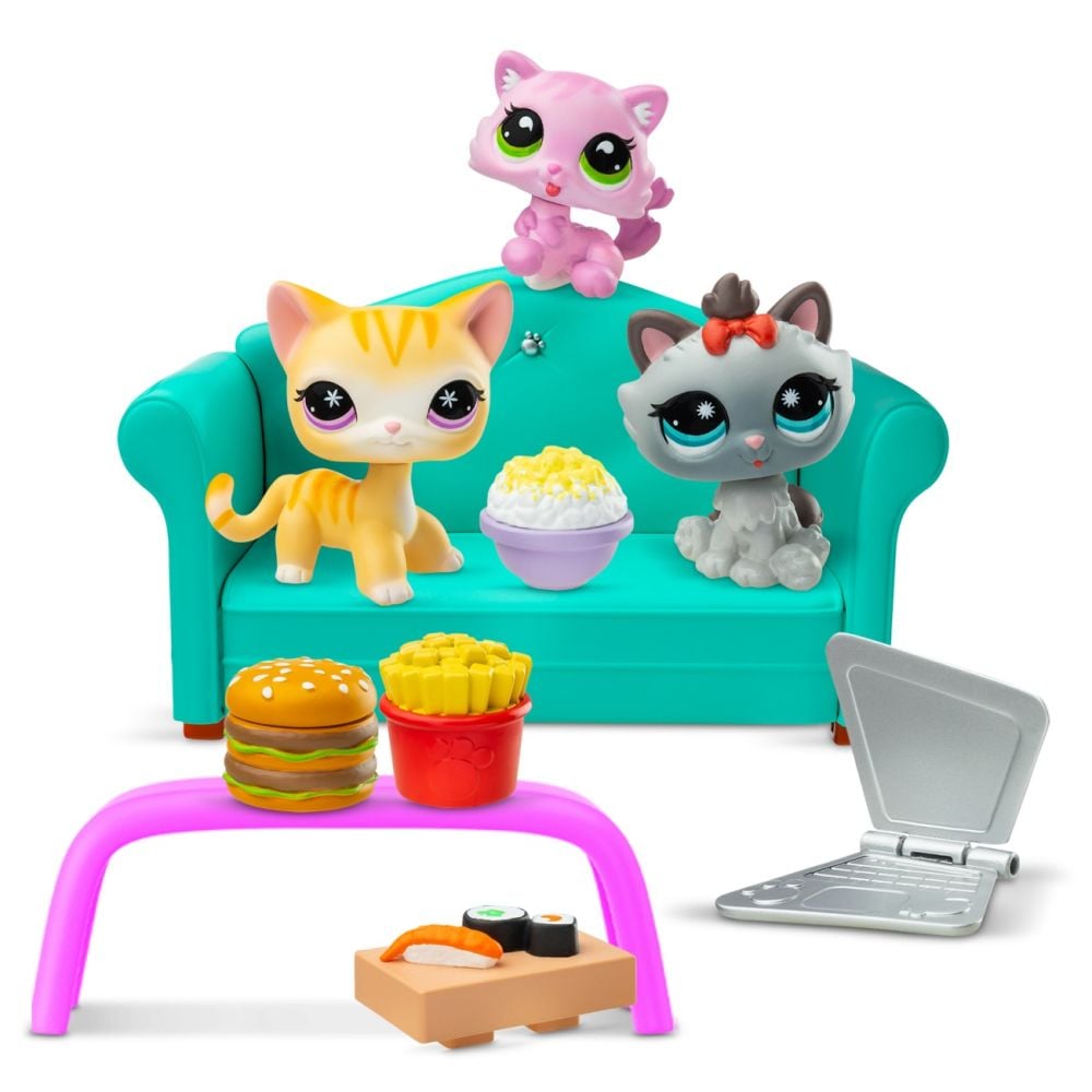 Set 3 figurine, Littlest Pet Shop, Diner Dash