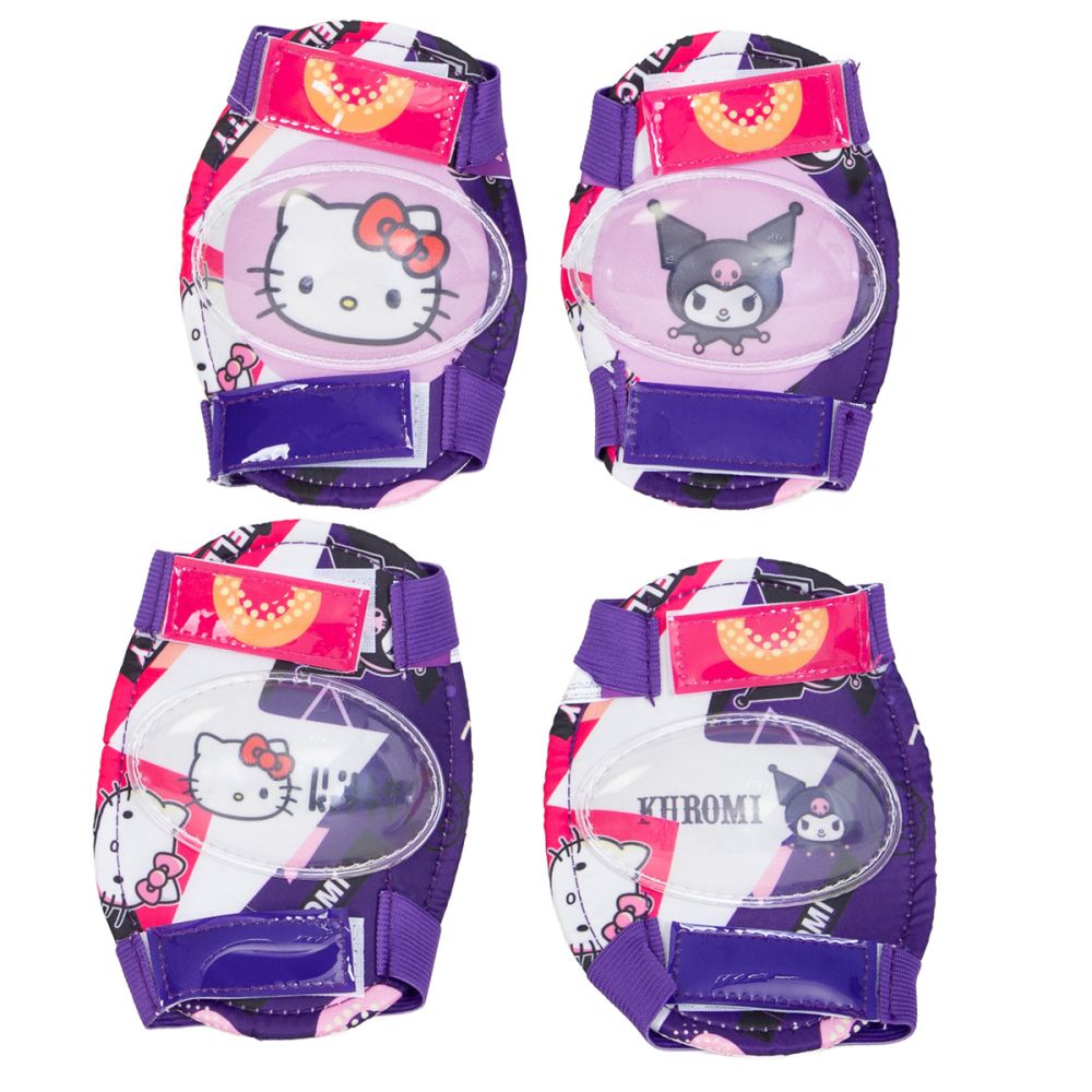 Set casca si protectii, Rising Sports, Hello Kitty, Marime M