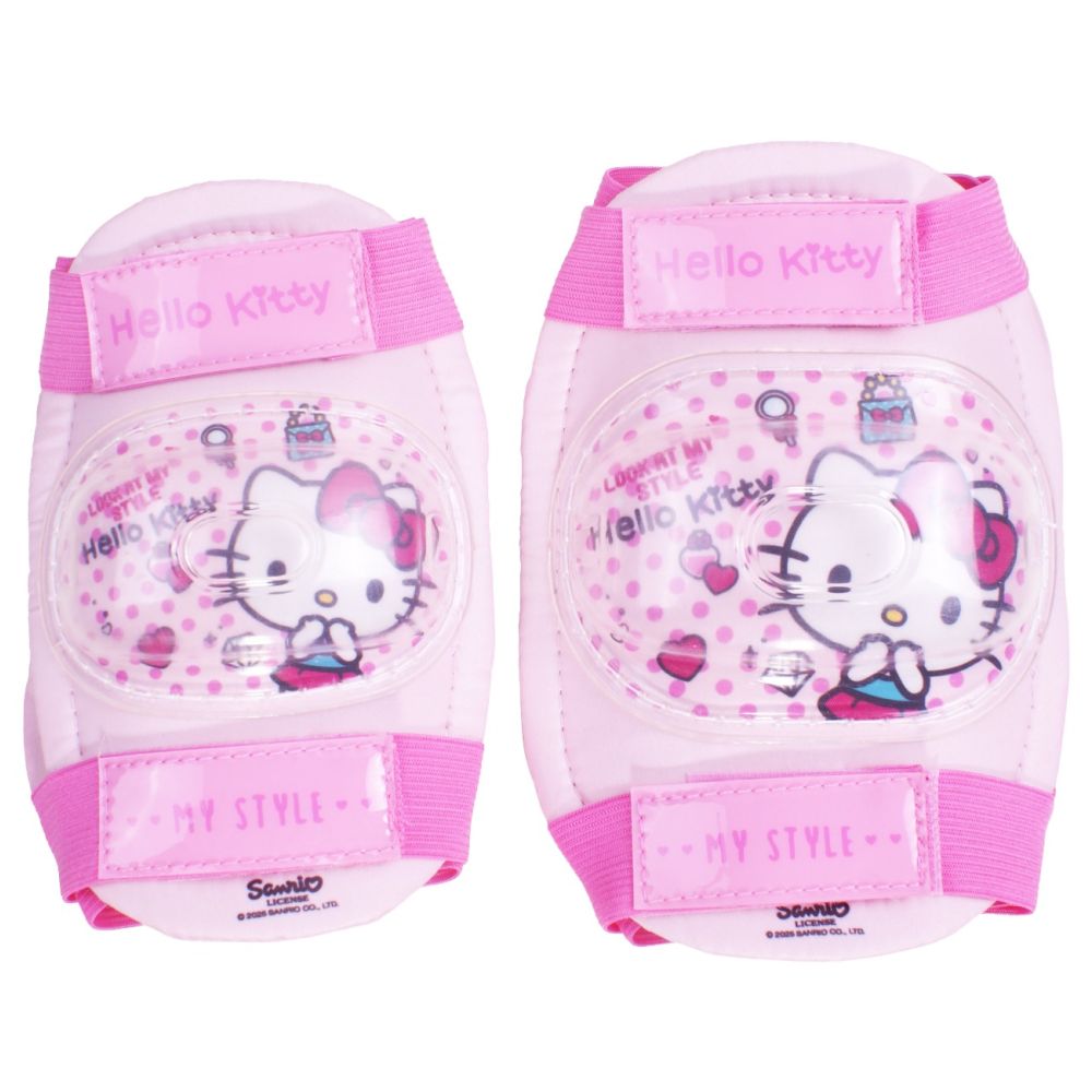 Set patine cu rotile si protectii, Rising Sports, Hello Kitty, Marime 25-31, Roz