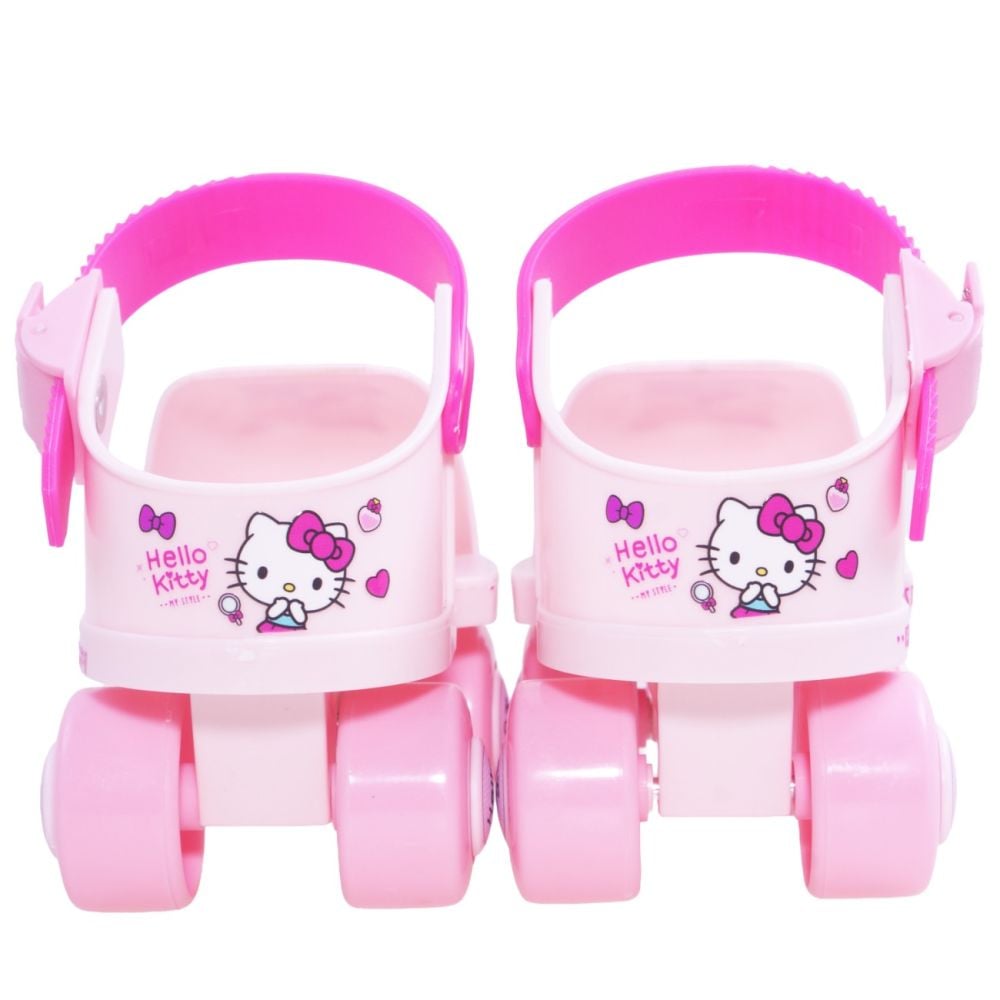 Set patine cu rotile si protectii, Rising Sports, Hello Kitty, Marime 25-31, Roz