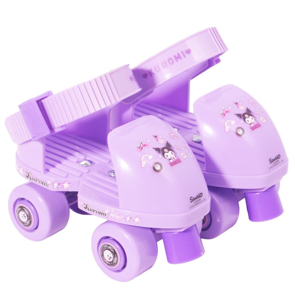Set patine cu rotile si protectii, Rising Sports, Kuromi, Marime 25-31, Mov