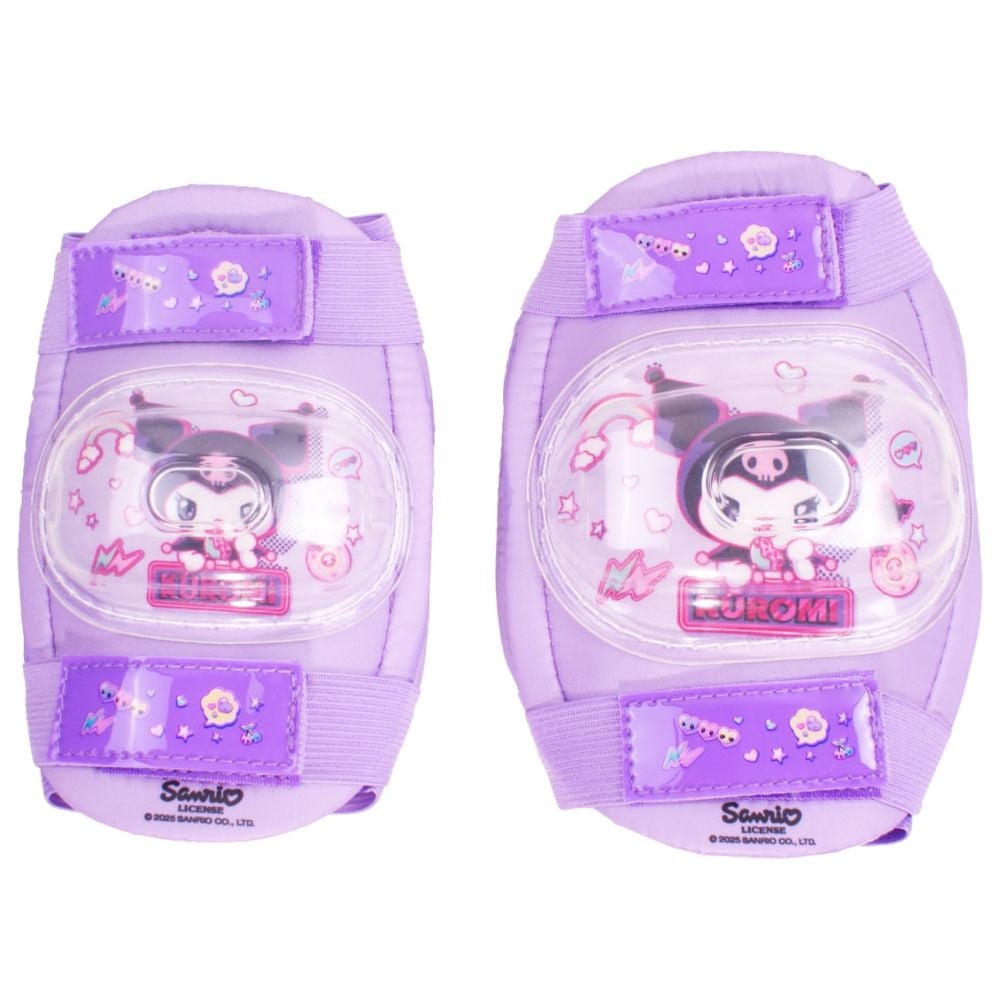 Set patine cu rotile si protectii, Rising Sports, Kuromi, Marime 25-31, Mov