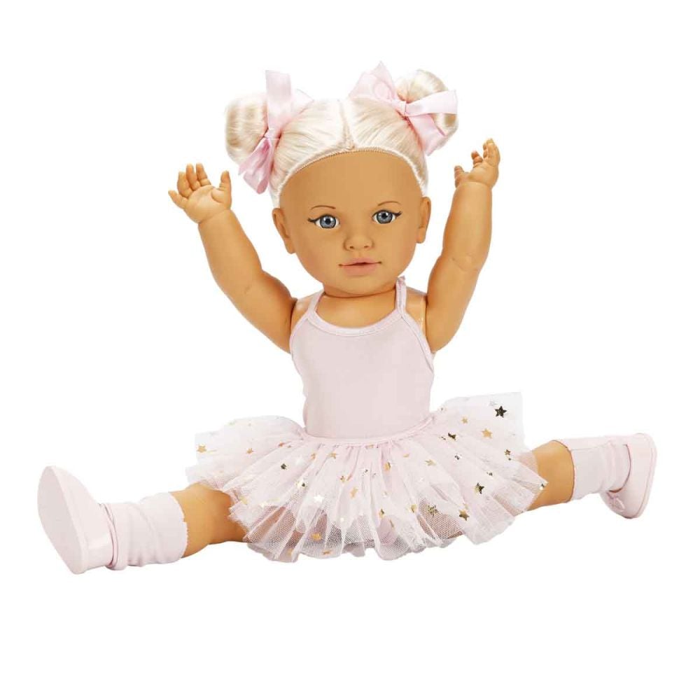 Papusa Dollz And More, Tina balerina, Roz deschis, 45 cm