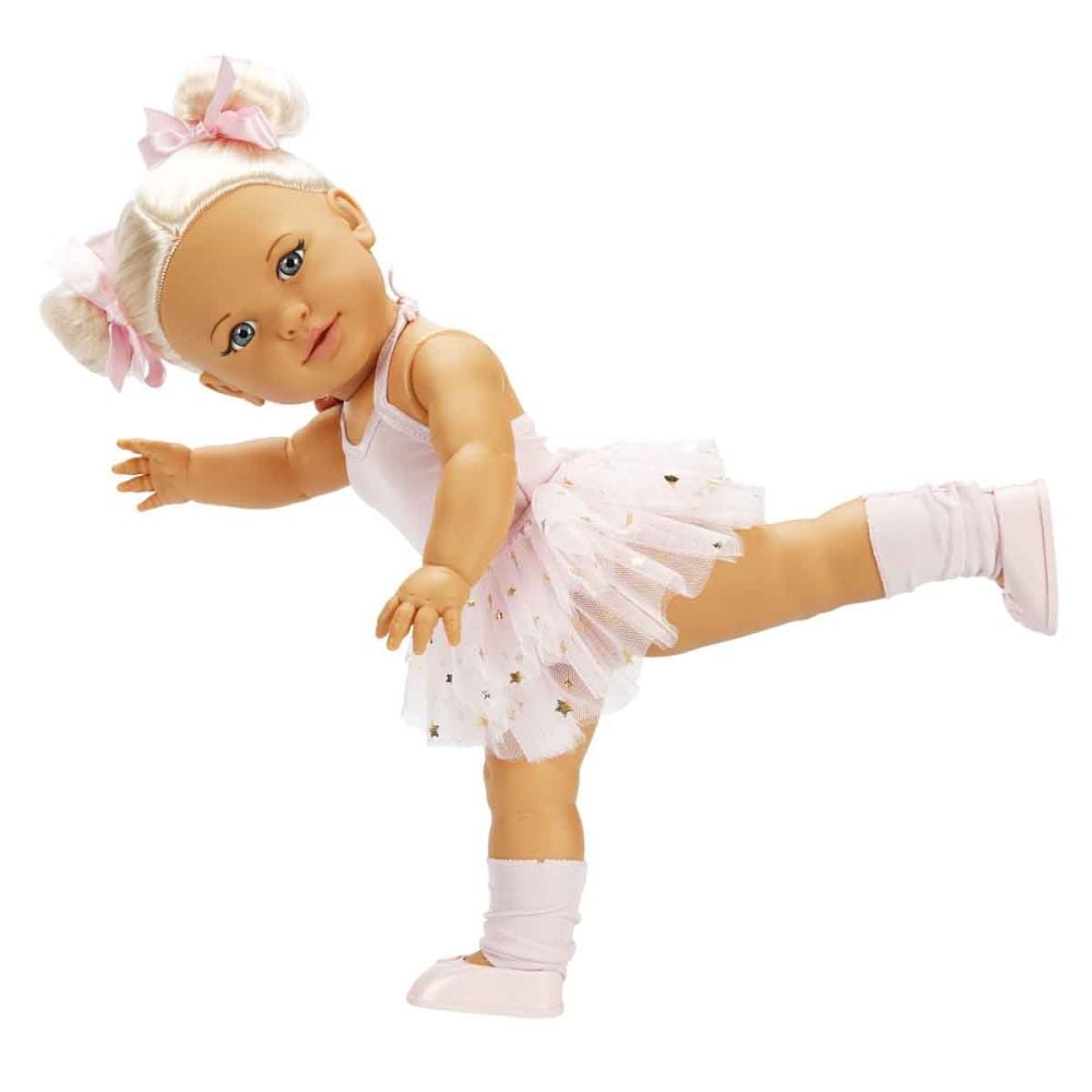 Papusa Dollz And More, Tina balerina, Roz deschis, 45 cm