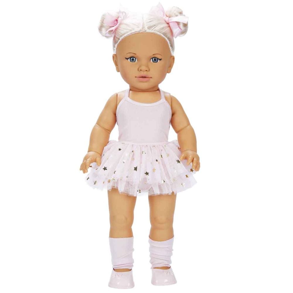 Papusa Dollz And More, Tina balerina, Roz deschis, 45 cm