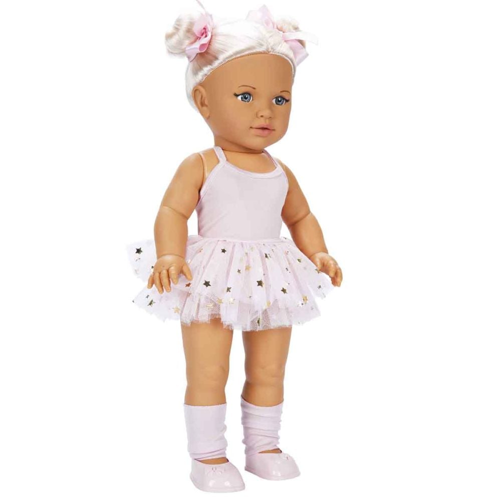 Papusa Dollz And More, Tina balerina, Roz deschis, 45 cm