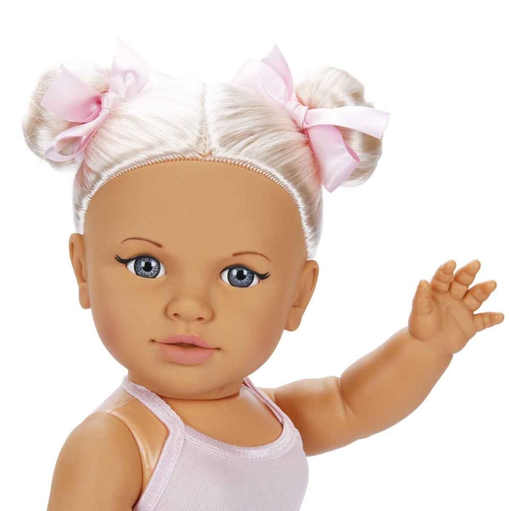 Papusa Dollz And More, Tina balerina, Roz deschis, 45 cm