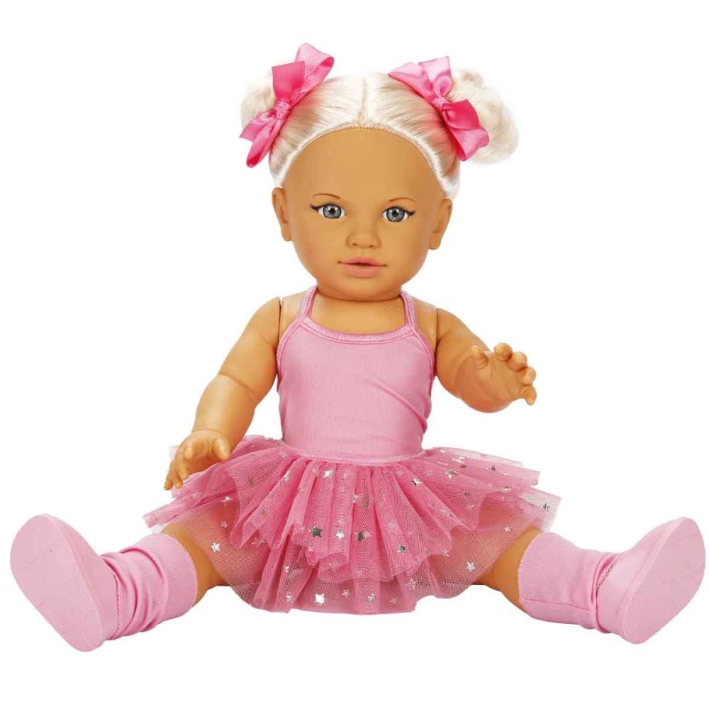 Papusa Dollz And More, Tina balerina, Roz inchis, 45 cm