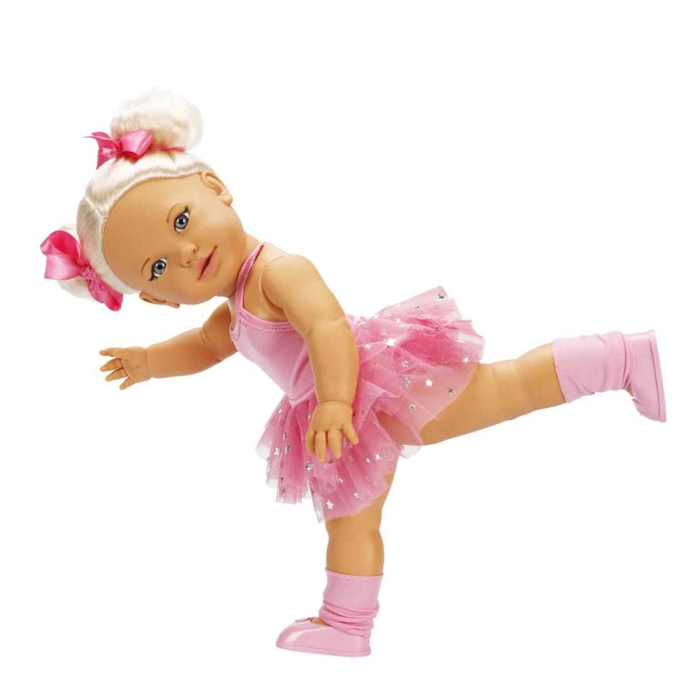 Papusa Dollz And More, Tina balerina, Roz inchis, 45 cm