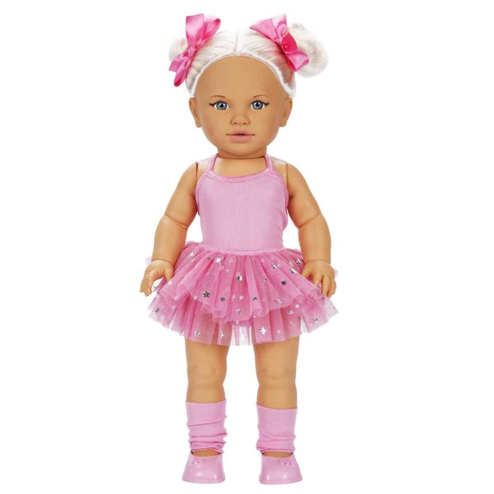 Papusa Dollz And More, Tina balerina, Roz inchis, 45 cm