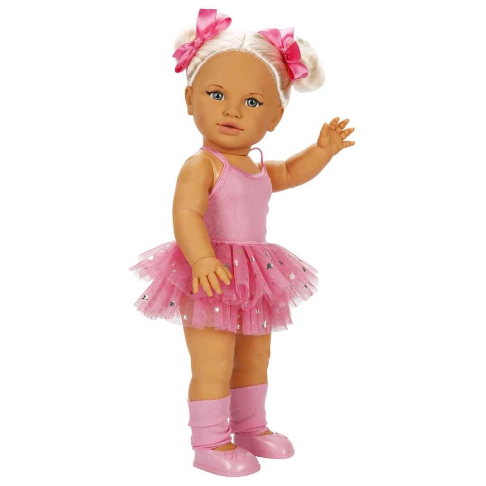 Papusa Dollz And More, Tina balerina, Roz inchis, 45 cm