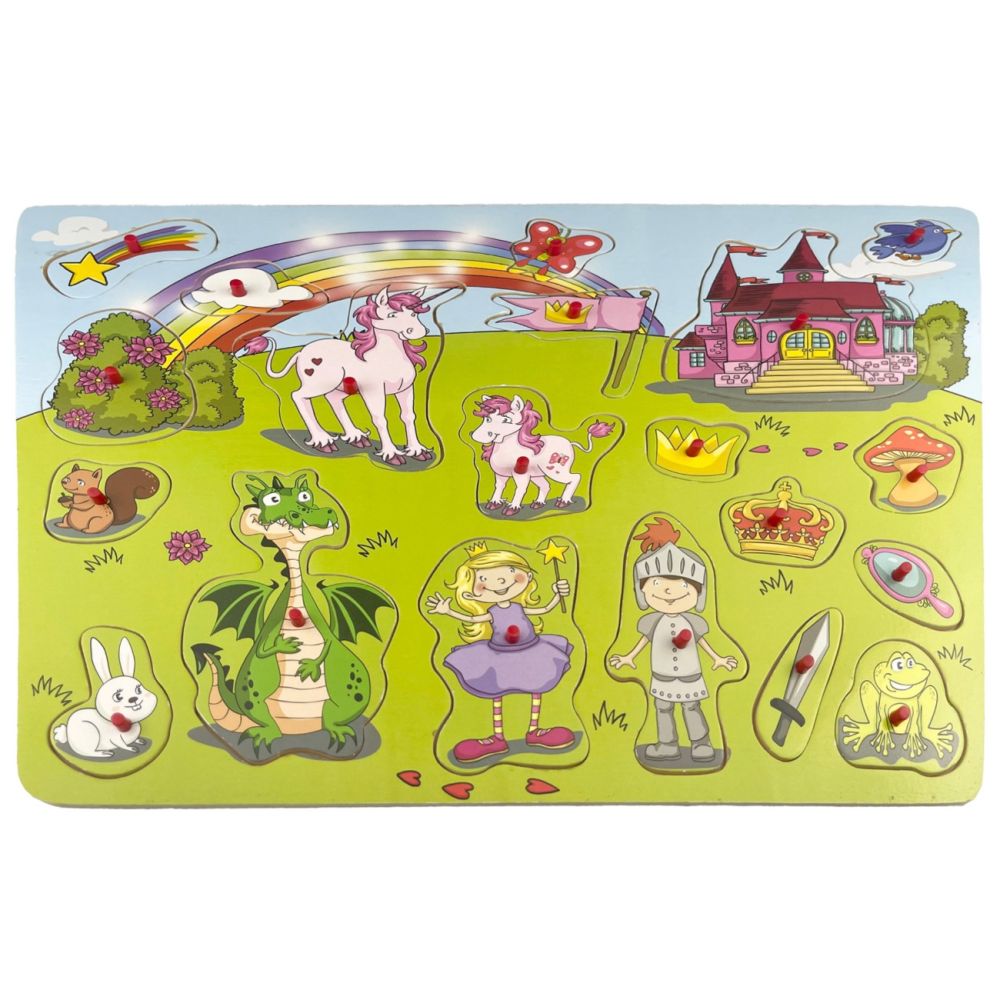 Puzzle din lemn, Lumea basmelor, 20 piese