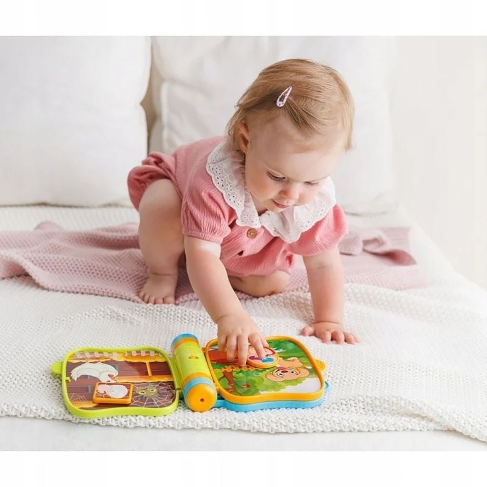 Carte interactiva cu sunete, Minibo, Animalute