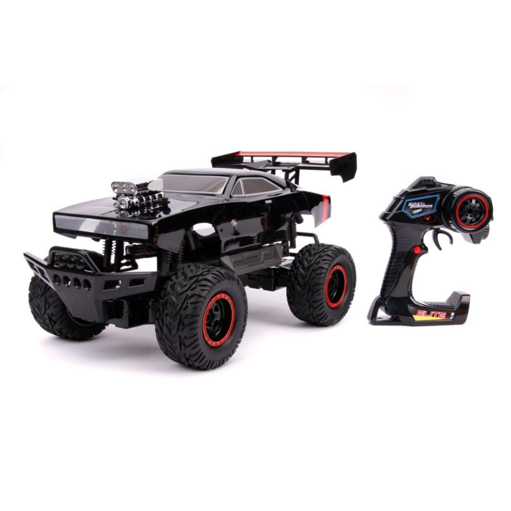 Masina cu telecomanda, Jada, Fast And Furious, Doms Dodge Charger R/T 4X4, 1:12