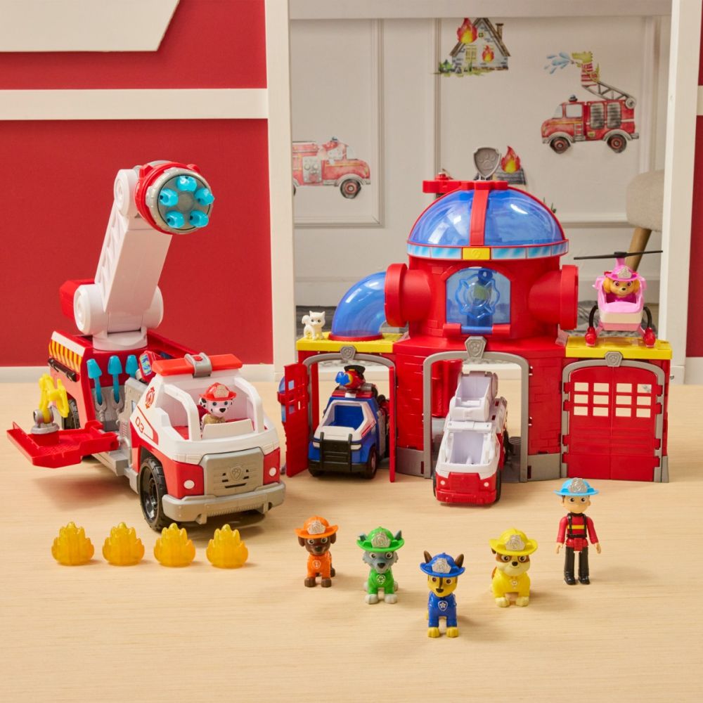 Set de joaca, Paw Patrol, Echipa de pompieri, 6072961