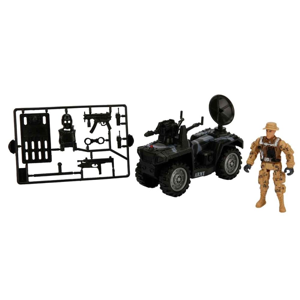 Set vehicul militar cu figurina, Hero Combat