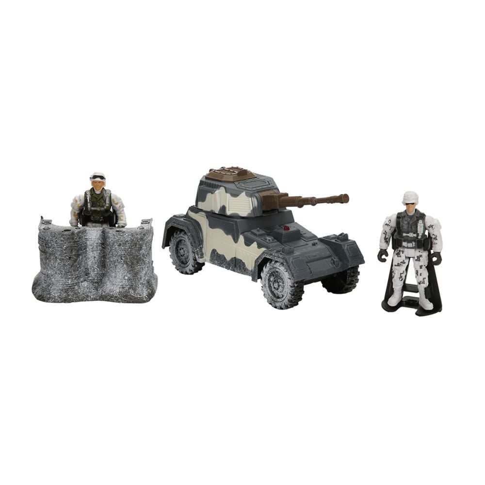 Set vehicul de iarna cu figurine, Hero Combat, Tanc