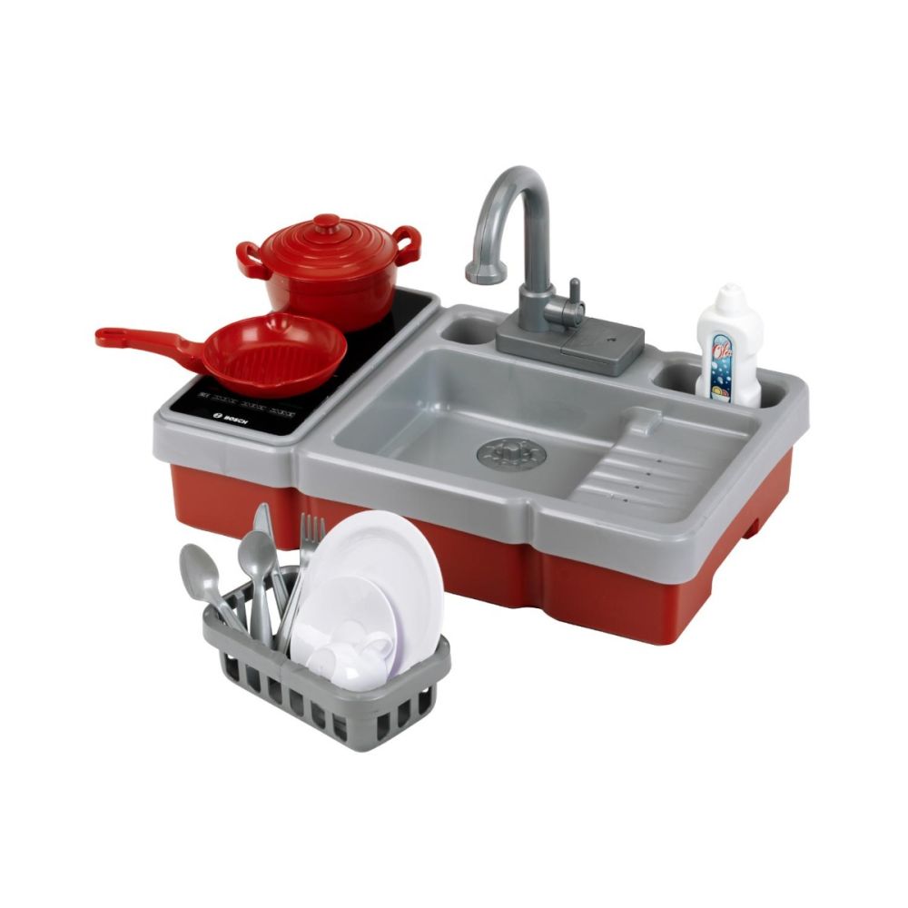 Set chiuveta cu functie de apa si plita, de jucarie, Bosch