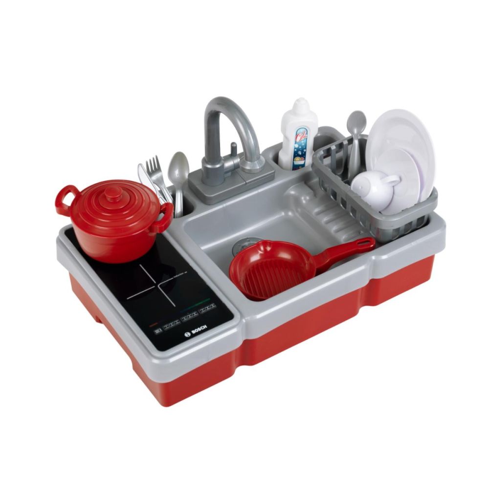 Set chiuveta cu functie de apa si plita, de jucarie, Bosch