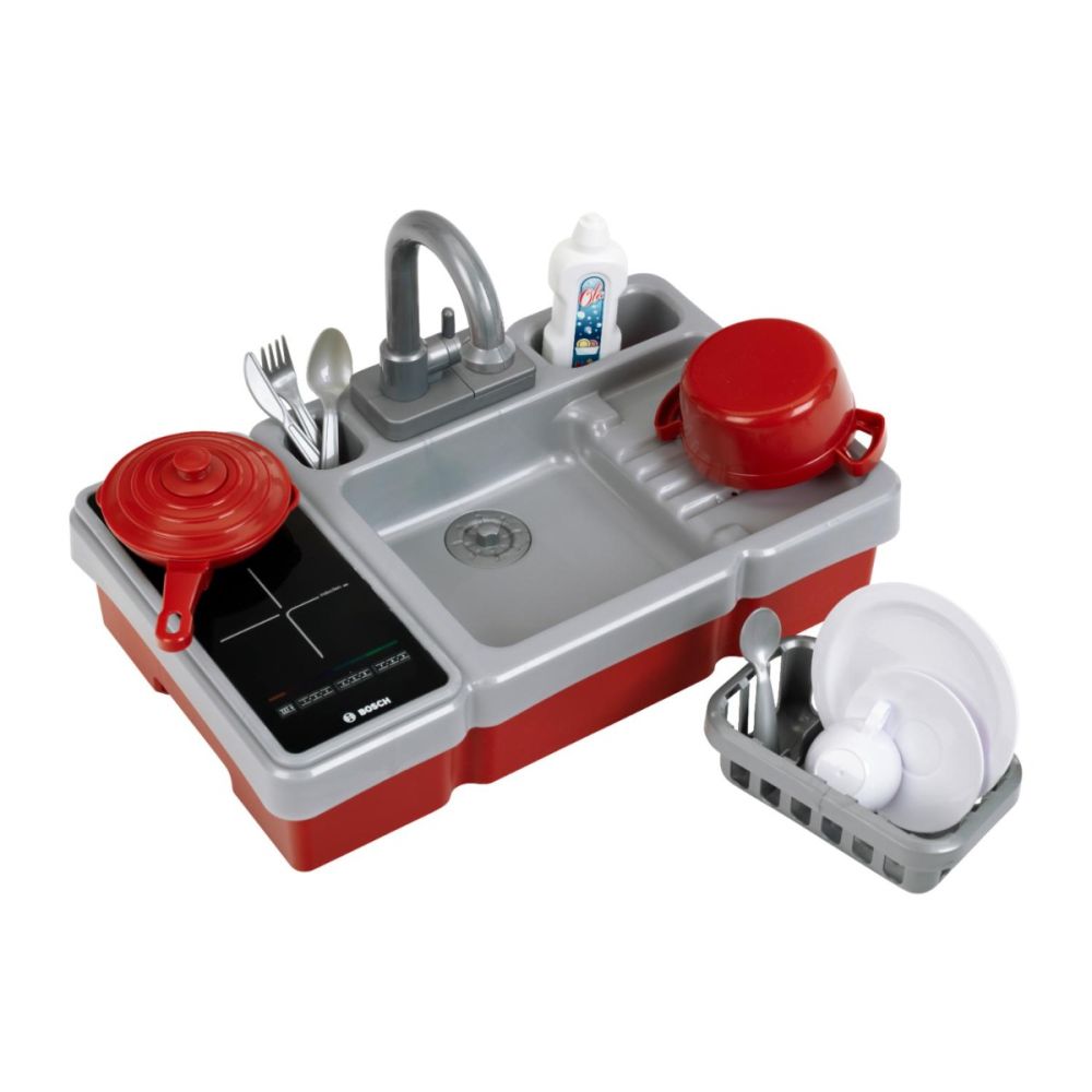Set chiuveta cu functie de apa si plita, de jucarie, Bosch