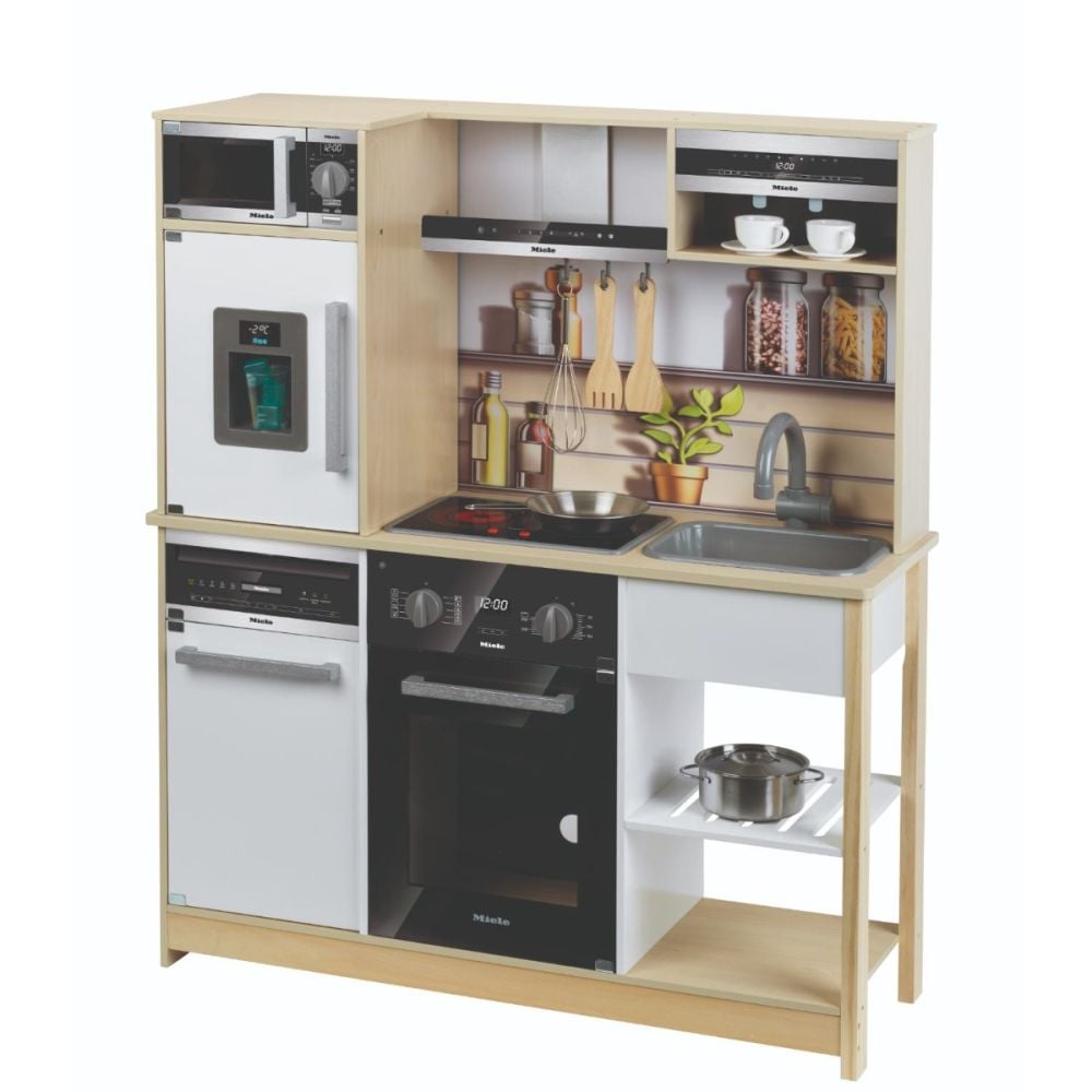 Set bucatarie din lemn cu lumini si sunete, Miele, Family