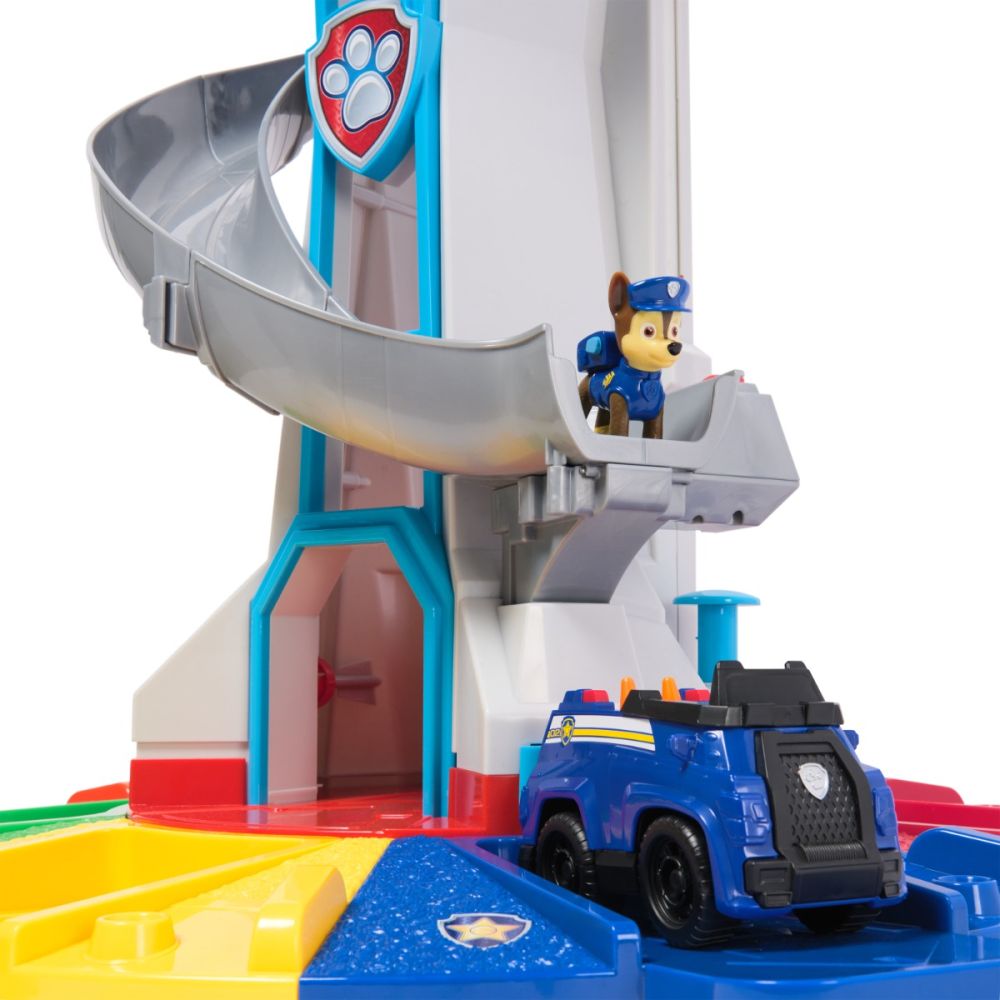 Set de joaca vehicul si turnul de control, Paw Patrol, My Size Lookout Tower, 6073778