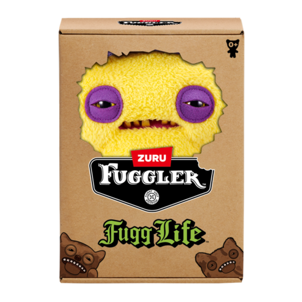 Jucarie de plus, Fuggler, Fugg Life, Squidge, Yellow, S1, 22 cm