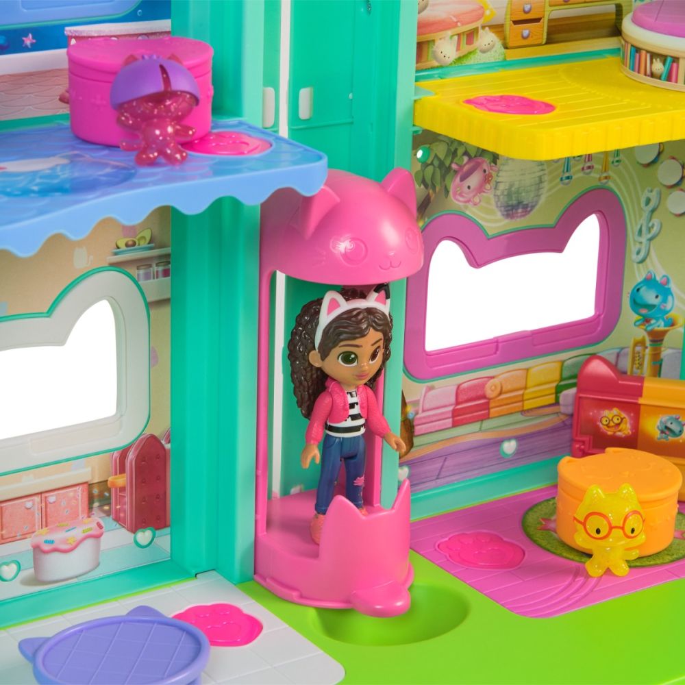 Set de joaca, Gabbys Dollhouse, Casuta interactiva Meow-mazing, 6074339