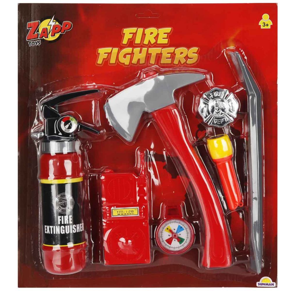 Set echipament pentru pompieri, Zapp Toys, Fire Fighters