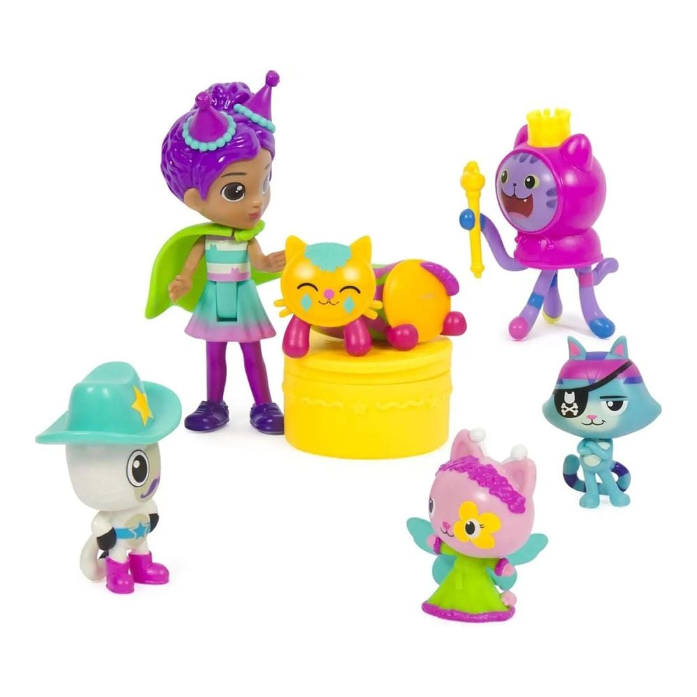 Set de joaca cu 6 figurine, Gabbys Dollhouse, Celebration, 6069603