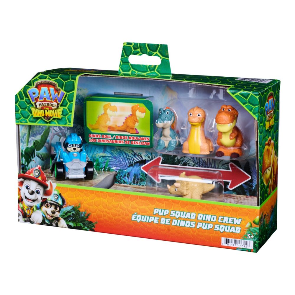 Set de joaca cu figurine, Paw Patrol, Pup Squad Dino Crew, 6075964