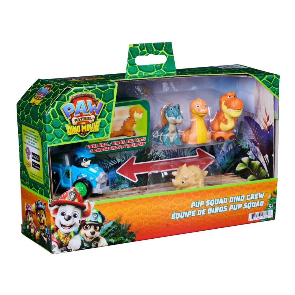 Set de joaca cu figurine, Paw Patrol, Pup Squad Dino Crew, 6075964
