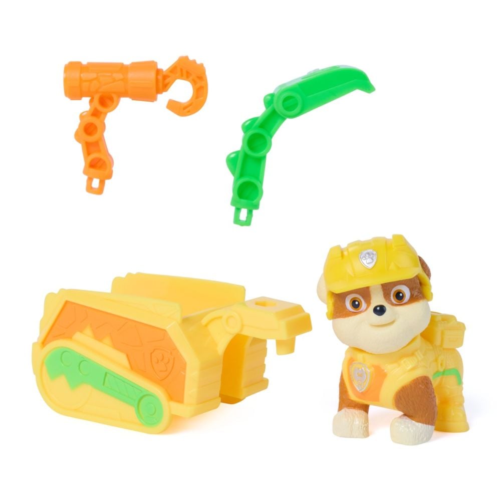 Figurina cu accesorii, Paw Patrol the Dino Movie, Rubble, 20157004