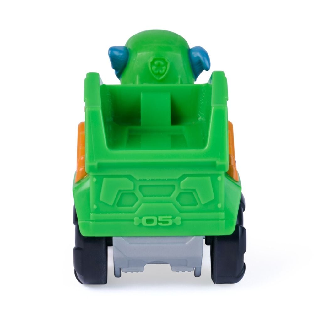 Mini vehicul cu figurina, Paw Patrol the Dino Movie, Pup Squad Racers, Rocky, 20157137