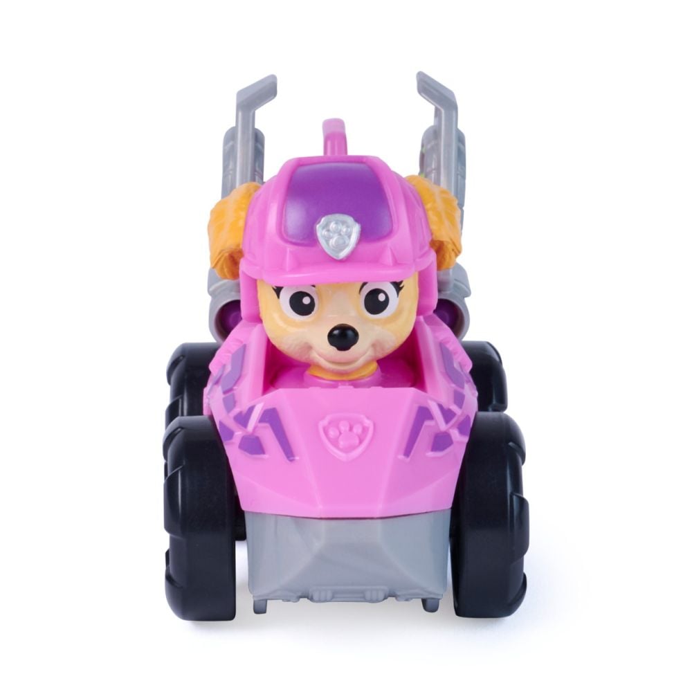 Mini vehicul cu figurina, Paw Patrol the Dino Movie, Pup Squad Racers, Skye, 20157139
