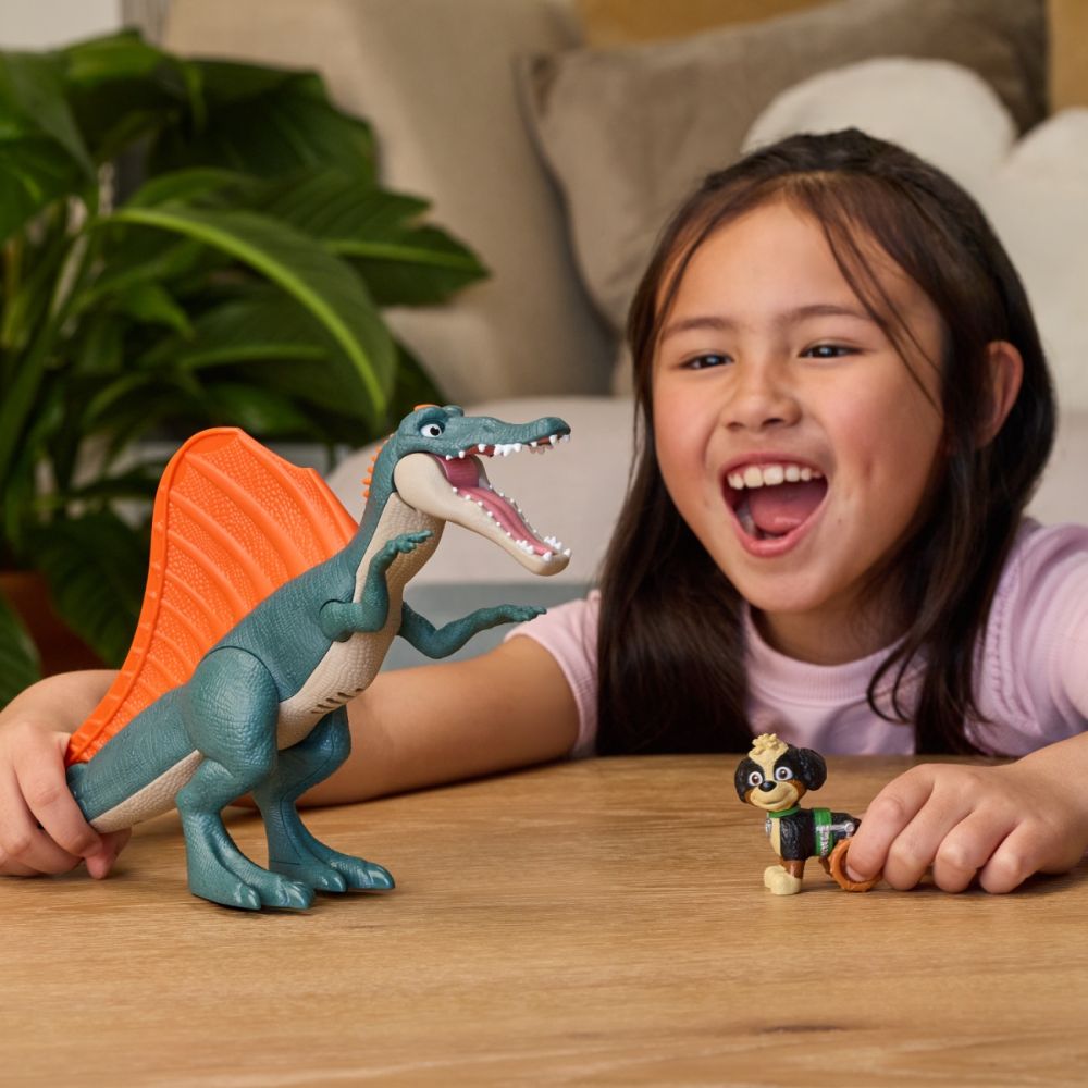 Set de joaca dinozaur si figurina, Paw Patrol, Rise and Roll Dino, 6076188