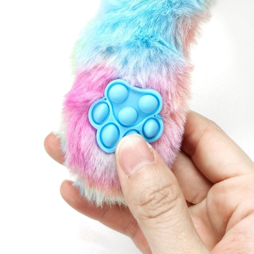 Jucarie de plus parfumata, Bubble Pops, S1, Raspberry Burst Unicorn, 34 cm