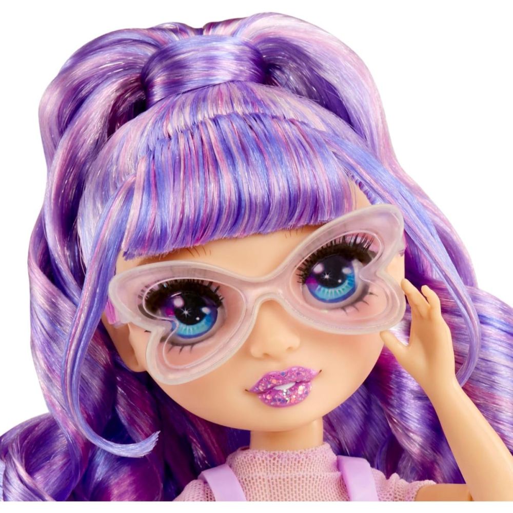 Papusa Rainbow High, Creative Crystals, Violet Willow, 121404EUC