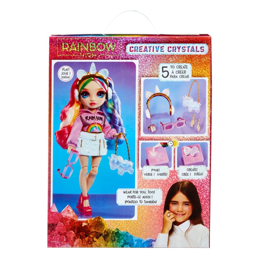 Papusa Rainbow High, Creative Crystals, Amaya Raine, 121411EUC