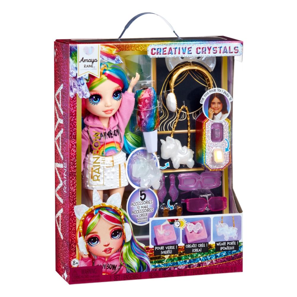Papusa Rainbow High, Creative Crystals, Amaya Raine, 121411EUC