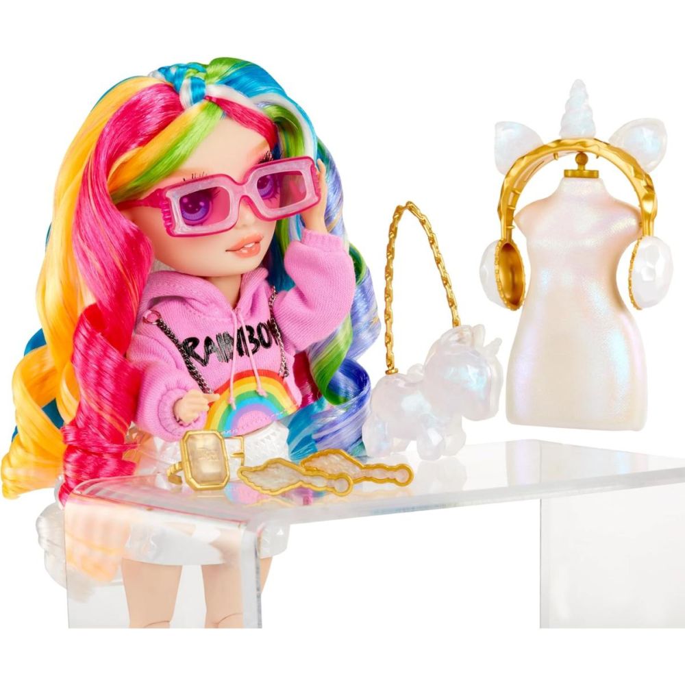Papusa Rainbow High, Creative Crystals, Amaya Raine, 121411EUC