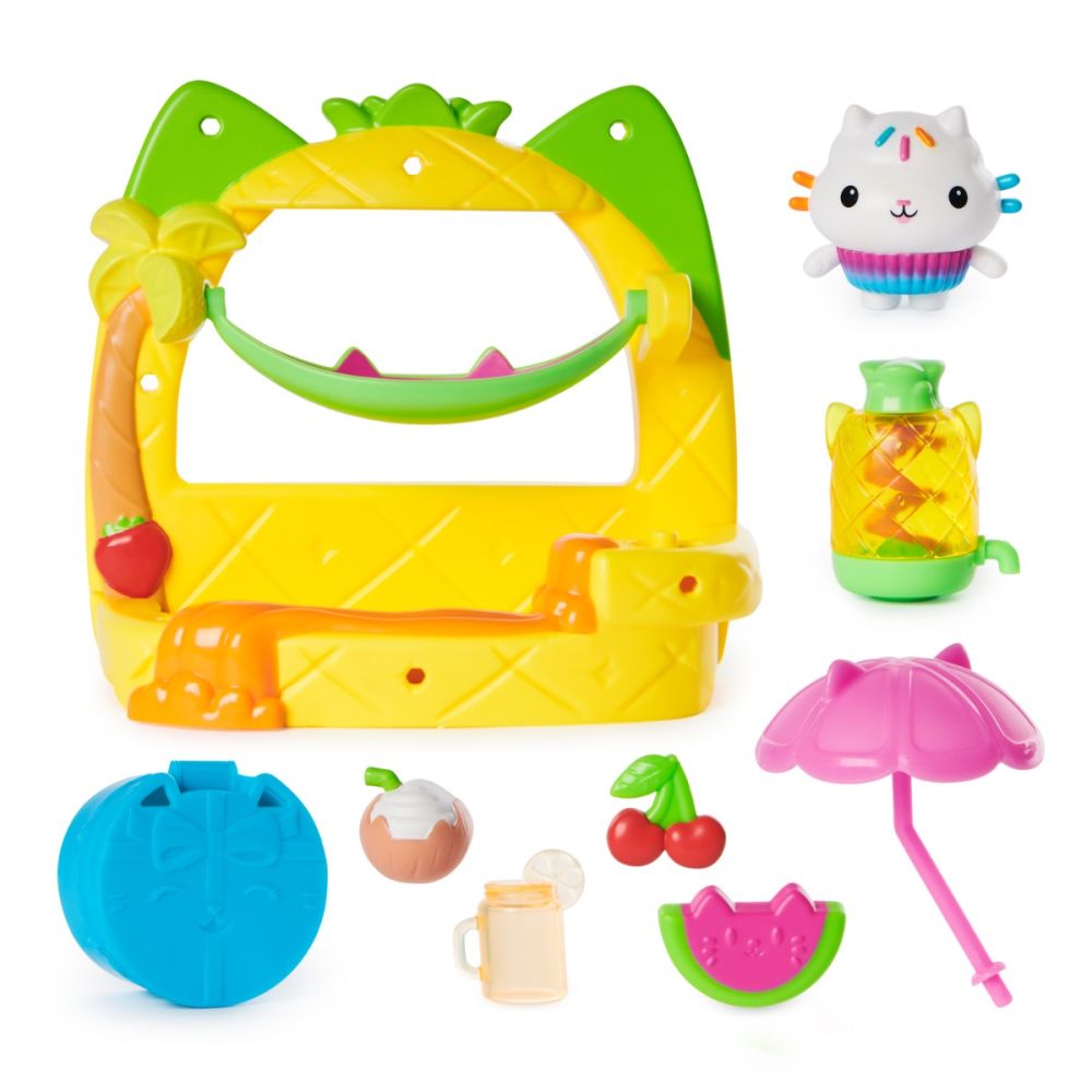Set de joaca cu figurina, Gabbys Dollhouse, Cakeys Fruit Smoothie Party Balcony, 20146520