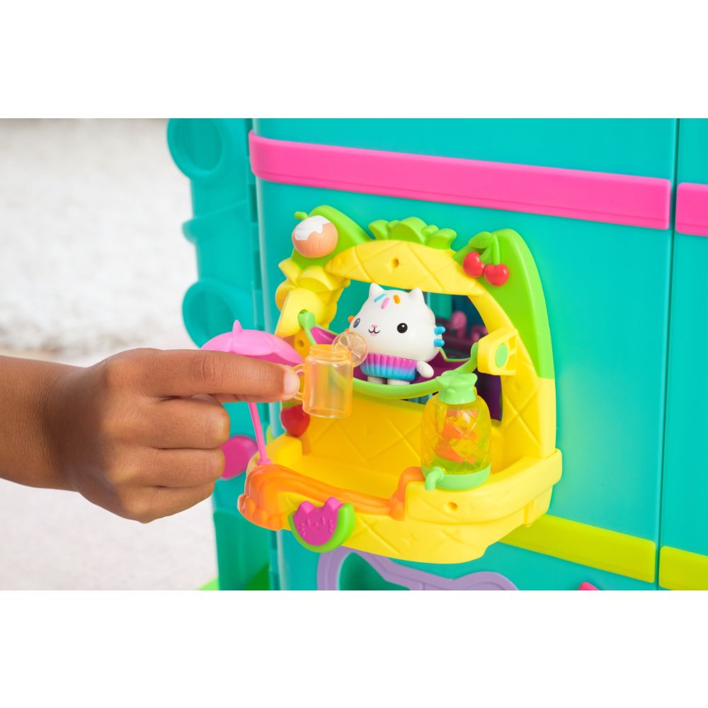 Set de joaca cu figurina, Gabbys Dollhouse, Cakeys Fruit Smoothie Party Balcony, 20146520