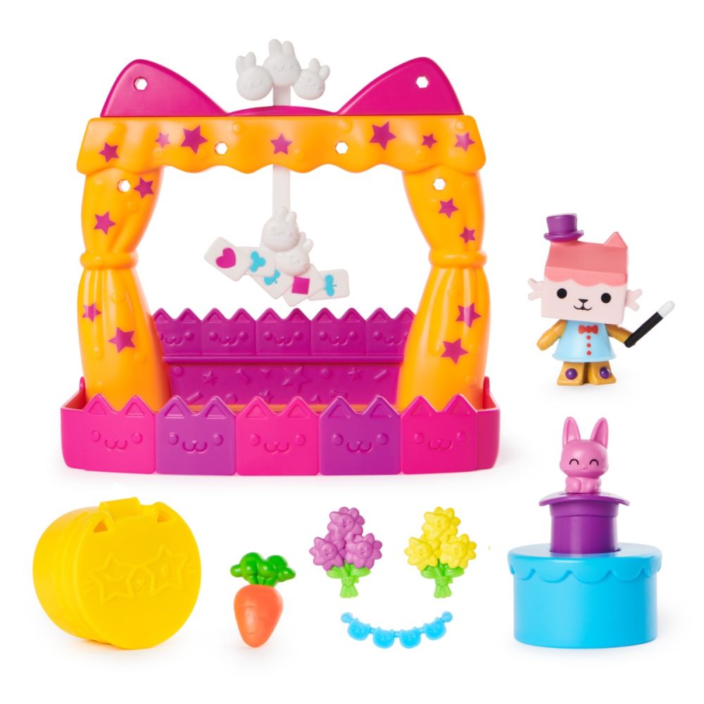 Set de joaca cu figurina, Gabbys Dollhouse, Baby Box Cats Talent Show Balcony, 20146521