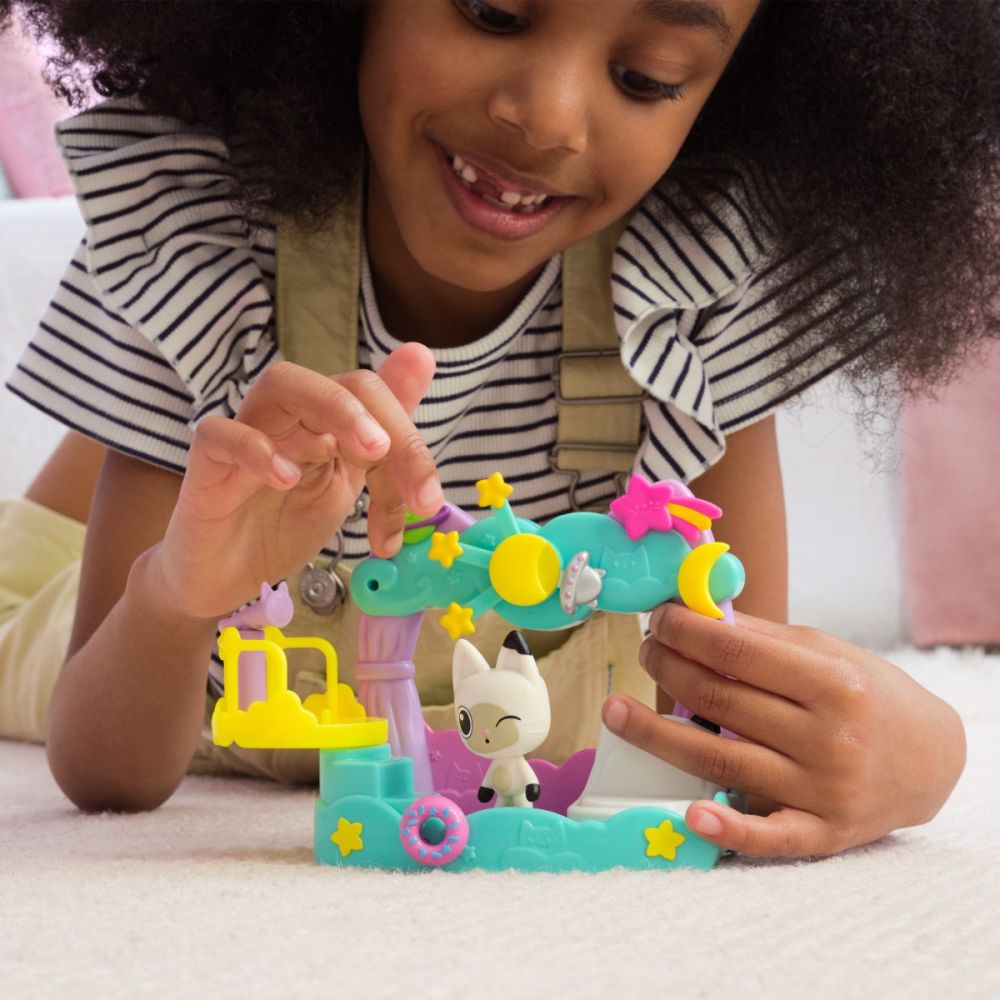 Set de joaca cu figurina, Gabbys Dollhouse, Pandy Paws Dreamy, Lookout Balcony, 20146519